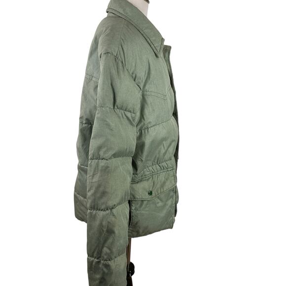 Stag Trail Country Vintage Green Bomber Puffer Jacket - Picture 7 of 8